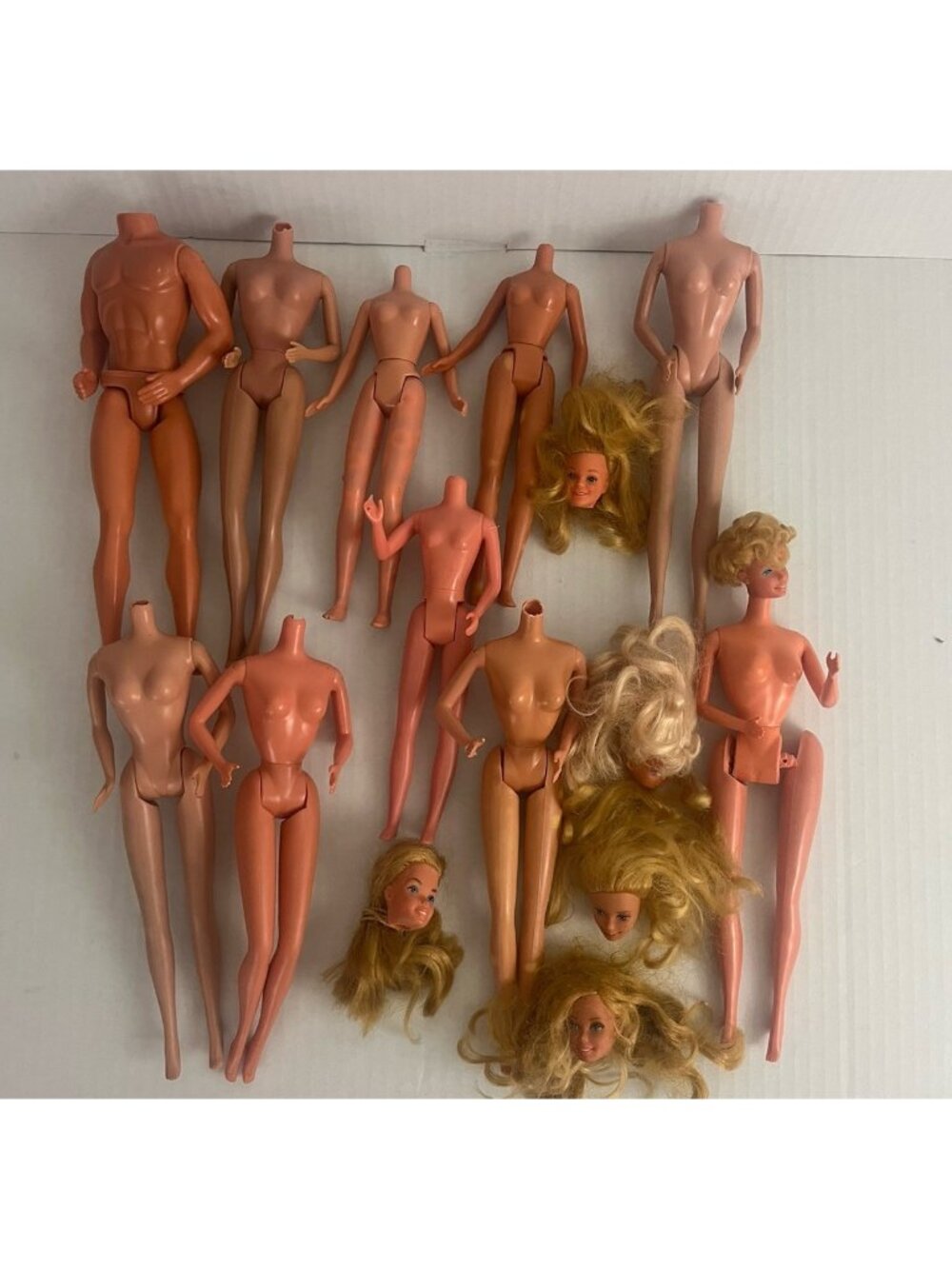 Vintage Barbie Doll Lot Bodies & Heads Parts Only